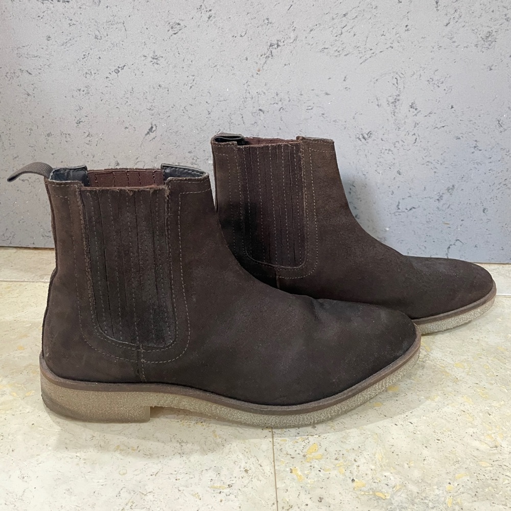 ASOS Brown Suede Chelsea Boots